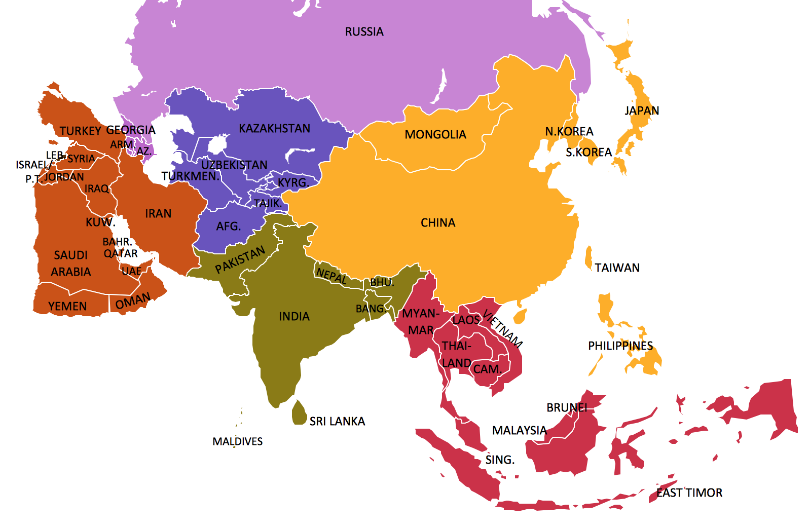 asia map - factasia.org